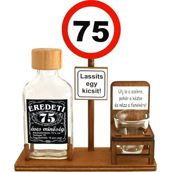 Žertovný předmět Dopravní značka 75 let HU