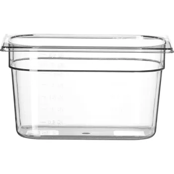 Dóza na potraviny Kontejner GN 1/4 polykarbonát, HENDI, Profi Line, GN 1/4, 4L, Průhledná, 265x162x(H)150mm