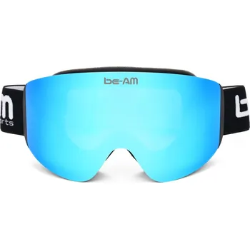 be-AM Lyžařské brýle SKI a SNB SENIOR - černá/modré sklo