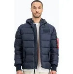 Pánská bunda Alpha Industries Hooded Puffer Faux Down rep.blue