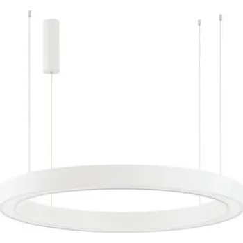 Stmívatelný LED lustr Nova Luce Morbido s CCT přepínačem Varianta: bílá, Ø 1000 mm, 80 W LED, 4373 lm