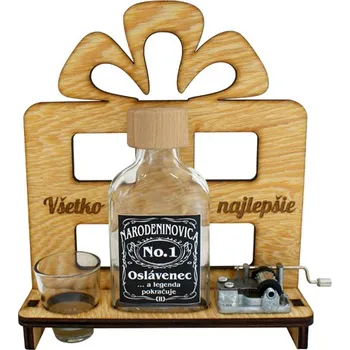 Žertovný předmět Značka k narozeninám s flašinetem SK