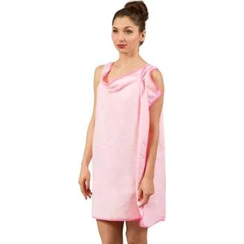 Růžový županový ručník