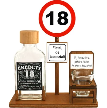 Žertovný předmět Dopravní značka 18 let HU