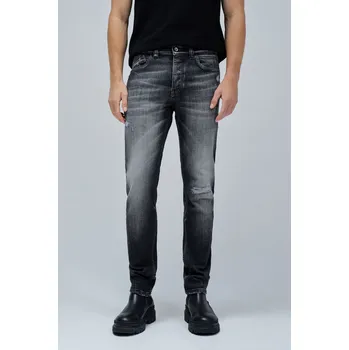 Pánské džíny Salsa Pánské džíny CS SLIM JEANS BLACK WASHED & DESTROYED Barva: denim (odpovídá obrázku), Velikost: W36 L32