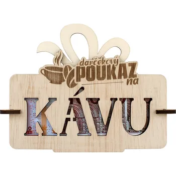Žertovný předmět Dárkový poukaz na kávu SK