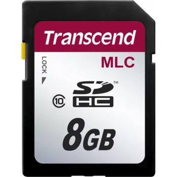 Paměťová karta Transcend 8GB SDHC (Class 10) MLC průmyslová paměťová karta (bez adaptéru], 20MB/s R, 16MB/s W