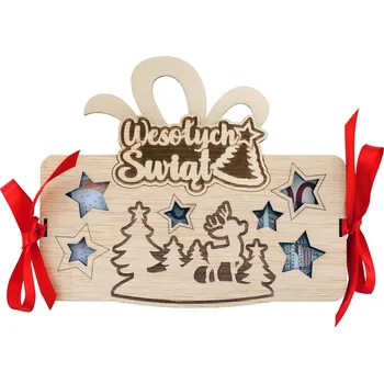 Vánoční dekorace Tabulka na peníze - Wesołych Świąt PL
