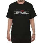Černé tričko k 50-tce pro muže SK - velikost XXL
