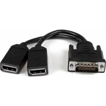 Video kabel StarTech DMS-59 - DisplayPort x2 kabel 0,2 m černý (DMSDPDP1)