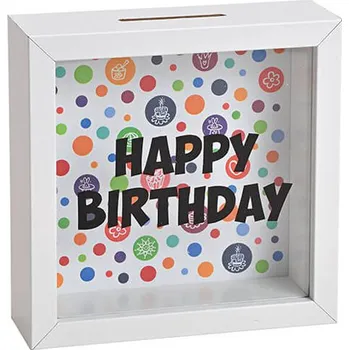 Žertovný předmět Dřevěná pokladnička pro narozeninového oslavence