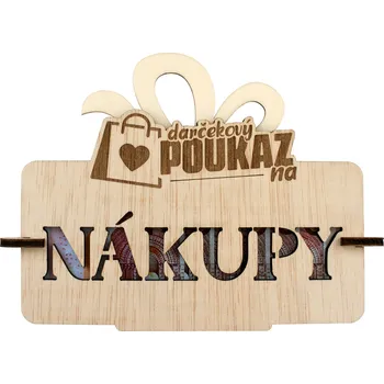 Žertovný předmět Dárkový poukaz na nákupy SK