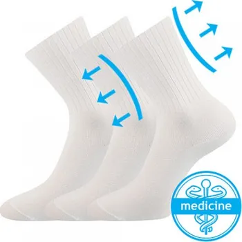 Dámské ponožky VoXX Boma Lonka Litex+ponožky Boma Diarten, ponožky Boma Diarten, Boma, 100604 Bílá 31-32 (46-48)