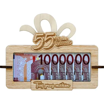 Žertovný předmět Tabulka na peníze Tvůj první milion k 55 SK