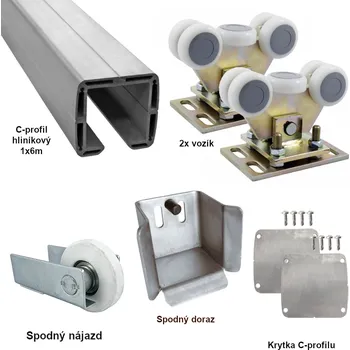 Pohon brány Sada pro výrobu samonosné posuvné brány do 4,5 m AL 83x79x11