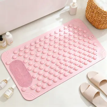 Koupelnová předložka Prostiskluzová podložka do vany/sprchy, koupelnová předložka 70x37cm Růžová