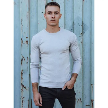 Pánský svetr Pánský svetr DSTREET SVĚTLE ŠEDÁ XXL