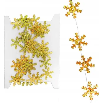 Vánoční dekorace GIRLANDA SE VLOČKAMI - VÁNOČNÍ DEKORACE