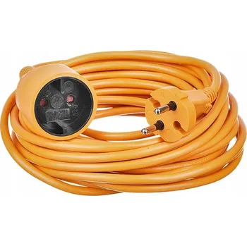 Napájecí kabel PRODLUŽOVACÍ KABEL 10m IP20 H05VV-F2x1,0 PRO VNITŘNÍ POUŽITÍ, 1 zásuvka
