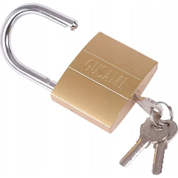 Visací zámek ŽELEZNÁ ZÁMEK SAMOZAVÍRACÍ NA KLÍČ 3 KLÍČE VELKÝ PEVNÝ 75 mm