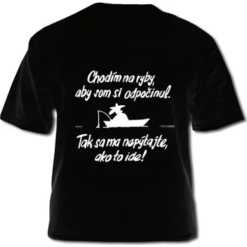 Pánské tričko Tričko Chodím na ryby SK - velikost XXL