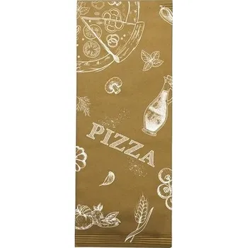 Příbor Papírová kapsička na příbory Infibra New Natur Pizza, bílý ubousek, 125ks
