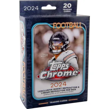 Karetní hra 2024 Topps Chrome NFL Football Hanger Box