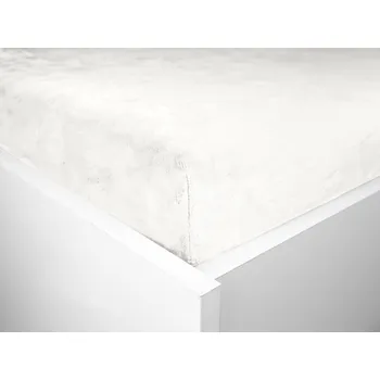 Prostěradlo Aaryans Mikroplyšové prostěradlo bílé Rozměry prostěradla: 90x200 cm