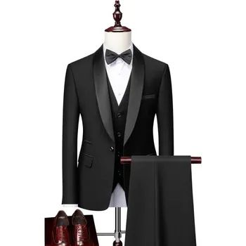 Pánský oblek Pánský oblek F321 černá XXL