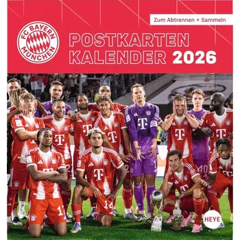 Kalendář Fan-shop Bayern Mnichov 2026 Postcard