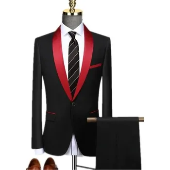 Pánský oblek Pánský oblek F322 červená M