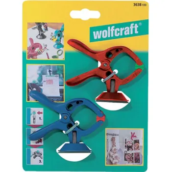 Truhlářská svěrka Wolfcraft MicroFix pružinová svorka 30mm 2 ks. (3638100)