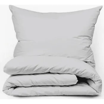 Povlečení Bavlněné povlečení Šedé Zapínání: knoflík, Velikost polštáře: 50x70, Velikost přikrývky: 140x220