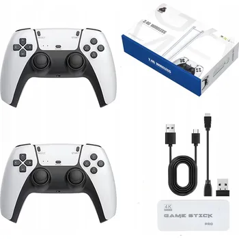 Herní konzole RETRO HERNÍ KONZOLE HDMI S 20000 HRY, 15 EMULÁTORY, 2 OVLADAČE, 64 GB PL