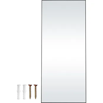 Zrcadlo Zrcadlo Stojací 180x78,5 CM Bez Podpěry s Tvrzeným Sklem Odolným proti Explozím