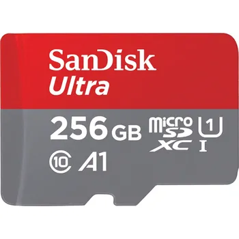 Paměťová karta SanDisk Ultra microSDXC 256 GB + SD Adapter 150 MB/s A1 Class 10 UHS-I