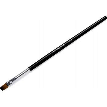 Kosmetický štětec Štětec na akryl dřevěný černý #10 Kočičí jazýček