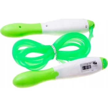 Švihadlo Profesionální švihadlo na crossfit s počítadlem, zelené