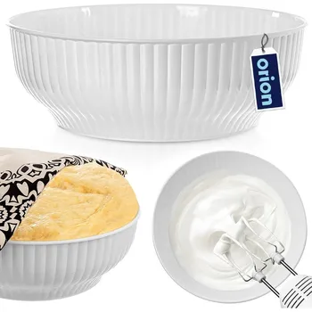 KUCHYŇSKÁ MÍSA BÍLÁ VELKÁ NA SALÁT, TĚSTO, MÍCHÁNÍ PLASTOVÁ 30CM 5L