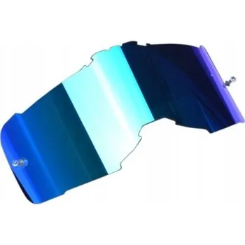 Motocyklové brýle LS2 ORIGINÁLNÍ SKLO VIZORU PRO MOTOCYKLOVÉ BRÝLE AURA ZRCADLOVÉ MODRÉ
