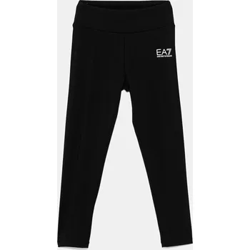 Dívčí legíny Dětské legíny EA7 Emporio Armani černá barva, s potiskem, 7G000034 AF12625 7G000034.AF12625 99X, vel. 150