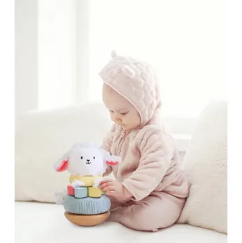 Dřevěná hračka 2Kids Toys Nasazovací kroužky Ovečka