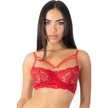 Dámská erotická podprsenka Eros Veneziani Krajková podprsenka s pásky 3238 L/XL + Doprava zdarma