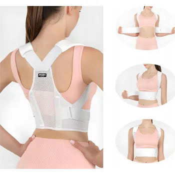 Oddychający korektor postawy na asym.barków - ortopedyczny prostotrzymacz