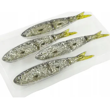 Umělá nástraha Soft 4Play - 9,5 cm / 7,5 g Swim&Jerk - 01-Dirty Silver - Savage Gear - Gumová nástraha