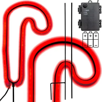 Vánoční dekorace VÁNOČNÍ HVĚZDA 79 LED NA BATERIE Luca Lighting