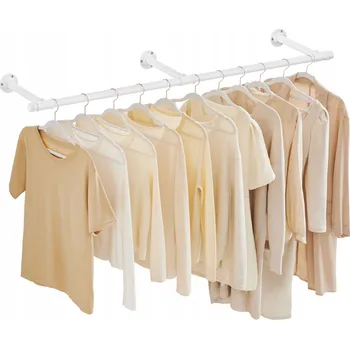 Věšák Šatní ramínko kovový Songmics bílý