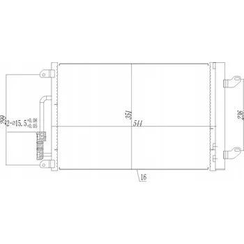 Výparník klimatizace Hart 611 249 Kondenzátor klimatizace