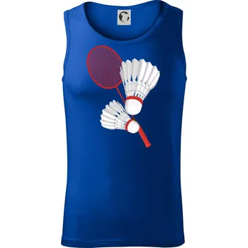 Pánská móda Badminton - pálka a košík - Tílko pánské Core - XL ( Královská modrá )