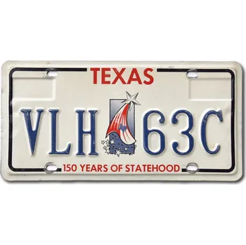 Plechová cedule Americká SPZ Texas Statehood VLH 63C